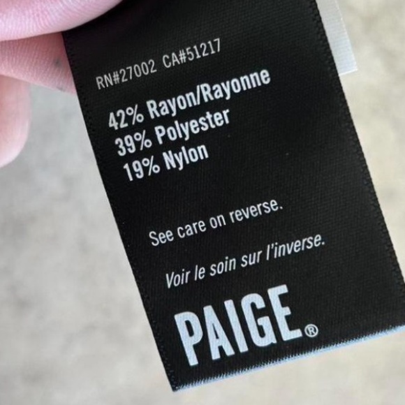 PAIGE Kara Pants Soft Gray Fabric Blend - Picture 4 of 8